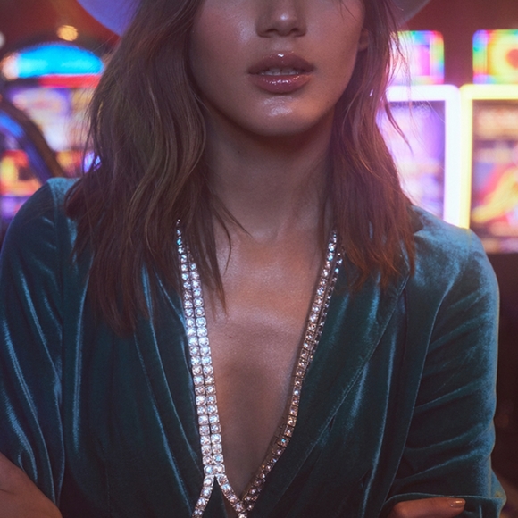 $300 For Love & Lemons Viva Blazer Emerald - Picture 4 of 7